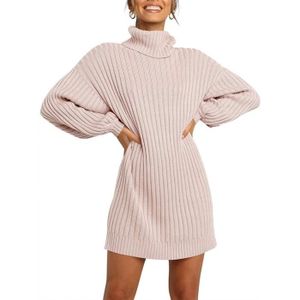 Robe pull femme, robe pull col roulé, robe tunique, pull tricoté, pull col  roulé, pull pull hiver, pull long S0018 -  France