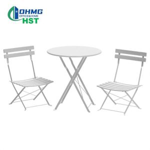 Ensemble table et chaise de jardin Table Bistro jardin avec 2 Chaises pliable - OHMG 