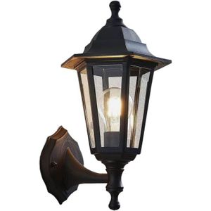 APPLIQUE EXTÉRIEURE Lindby Applique Exterieur Nane à intensité variable (Antique, Classic) en Noir (1 lampe,à E27), Murale Exterieur, Lnaire Lampe J435