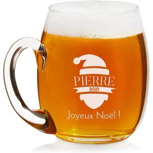 Verre à bière - Cidre Maverton Chope à Bière Gravée - Cadeau personnalis