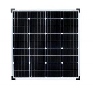 KIT PHOTOVOLTAIQUE Enjoy solar Mono 80 W 12V Panneau solaire monocristallin Panneau solaire photovoltaïque idéal pour camping-car, abri de jardin, 59