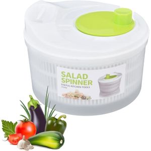 Essoreuse à Salade Capacité 3L Essoreuse à Salade Petit Lave-Légumes Bol à  Légumes et Fruits Égouttoir à Salade Pliable avec Couvercle Séchoir à  Légumes pour Outil de Cuisine de : : Cuisine