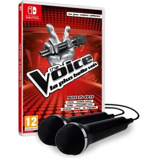 Jeu The Voice - Le jeu vidéo officiel + 2 micros - Bundle - Nintendo Switch - Casual
