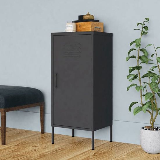 Meuble de rangement en acier anthracite 42,5x35x101,5 cm | Leroy Merlin