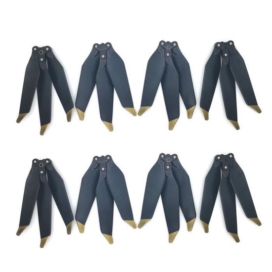 Hélices MAS Stealth Pour DJI Mavic Pro & Platinum - Lot De 4, Bleu - Plus Silencieuses, +4% D'autonomie