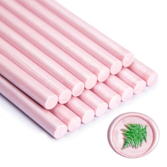 ANBOSE - Lot De 16 Bâtons De Cire à Cacheter Pour Cachet De Cire - Pour Pistolet à Colle De 1,2 Cm - Pour Invitations De Mariage, Cartes, Enveloppes