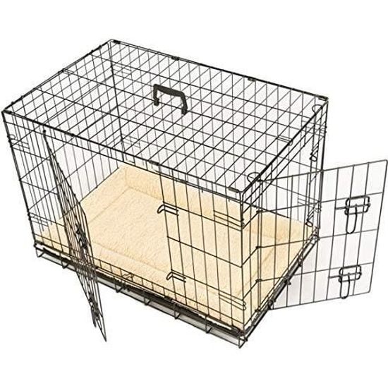 MaxxPet Cage Pour Chien - Cage Pliable en Métal Pour Chien - Caisse De  Transport Pour Chien Xxl - Avec Plaid Luxueux - Convient Pour le Transport  - 94x58x70 cm - Gris : : Animalerie