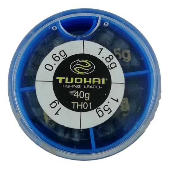 Plombs De Pêche Avec émerillons - 30 Pièces (5 Tailles : 3.5g à 14g) - Kit Complet Mer & Eau Douce - 3