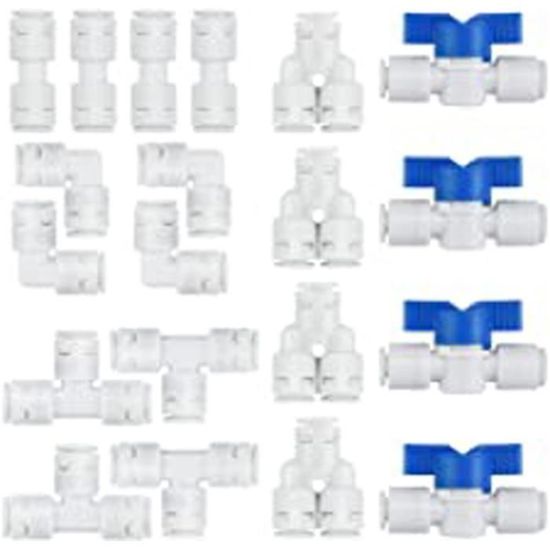 Kit de Frigo Tuyau D'alimentation en Eau Universel 15M,ilauke Tuyau D' alimentation en Eau avec Raccord de Connecteur pour Réfrigérateur Samsung Double Porte de Style Européen Tuyau D'eau 6,35mm,1/4 Kit de Frigo Tuyau D'alimentation en Eau Universel 15M,ilauke Tuyau D' alimentation en Eau avec Raccord de Connecteur pour Réfrigérateur Samsung Double Porte de Style Européen Tuyau D'eau 6,35mm,1/4