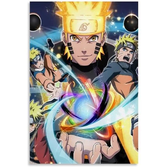 Tableau Naruto Uzumaki Sur Toile - Impression HD 40x60cm Pour Salon, Chambre Et Décoration Murale