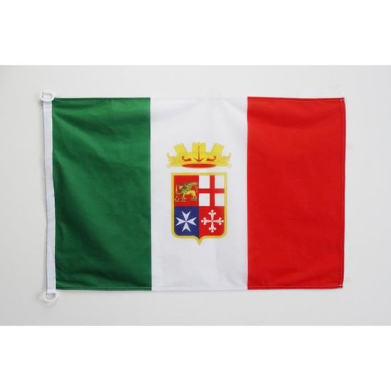 Pavillon nautique naval militaire de l'Italie 45x30cm