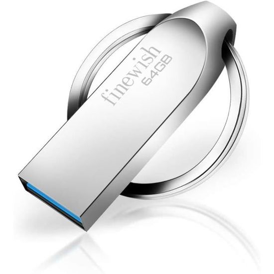 Cle USB 64 Go,Métal CLé USB 3.0 64 Go Imperméable USB 3.0 Pen Drive 64 ...