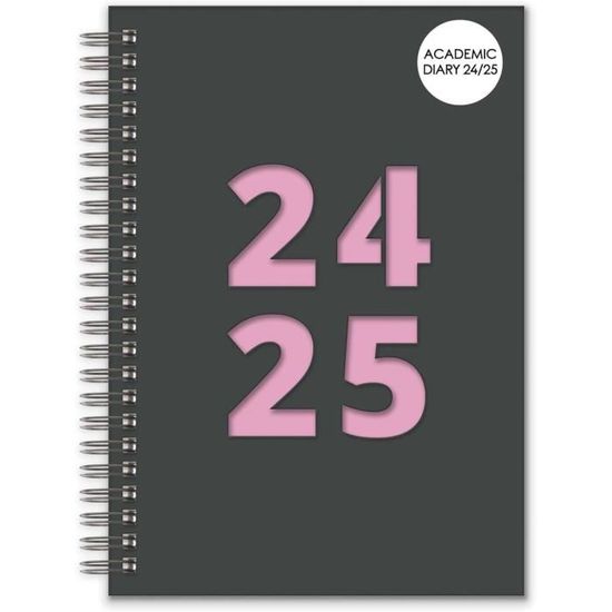 Agenda 2026 A5 - Couverture Polypropylène Gris - De Décembre 2025 à Décembre 2026 - Vue Mensuelle Et Hebdomadaire