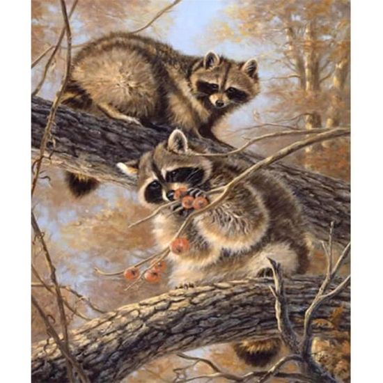 Kit Point De Croix Motif Chat Noir Et Blanc - Toile 11CT Pré-imprimée 40x50 Cm - Pour Débutants, Décoration Maison - 7