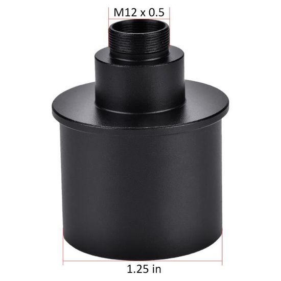 Adaptateur Oculaire Télescope 1.25" à 2" - Anneau En Alliage Aluminium 31.7mm à 50.8mm - Montage Facile