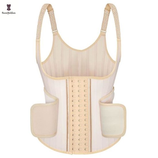 Gilet D'entraînement Femme Meichoon - Ceinture Ventre Plat 3 Rangées De Crochets, Idéal Post-partum Gilet Gainant Femme