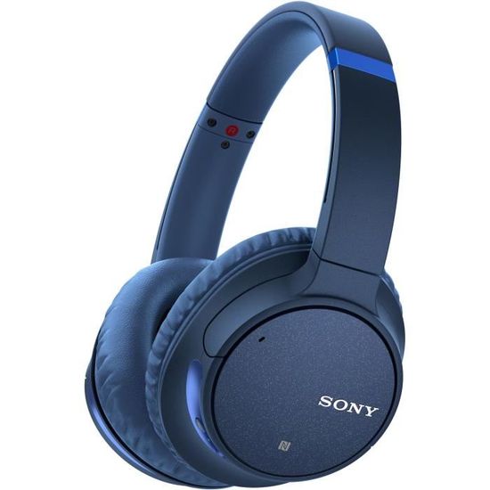 SONY WHCH700NL Casque Audio Bluetooth réduction de bruit - Autonomie 35h - Possibilité d’écoute filaire - Bleu