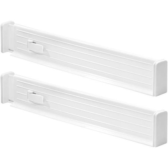 Cinnani Lot De 4 Séparateurs De Tiroir Réglables Extensibles 37,6 à 54 Cm - Organisation Cuisine Bureau
