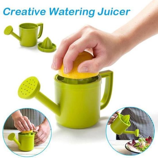 Presse-agrumes Manuel Retoo - 500 Ml, 2 Cônes (citron/orange), Plastique Durable, Lave-vaisselle, Avec Bec Verseur