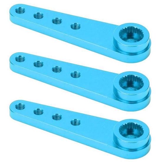 Bras Servo RC, Bras de Direction 25T pour Accessoire de Remplacement de Mise à Niveau de Voiture 1/8 1/10 RC(Bleu