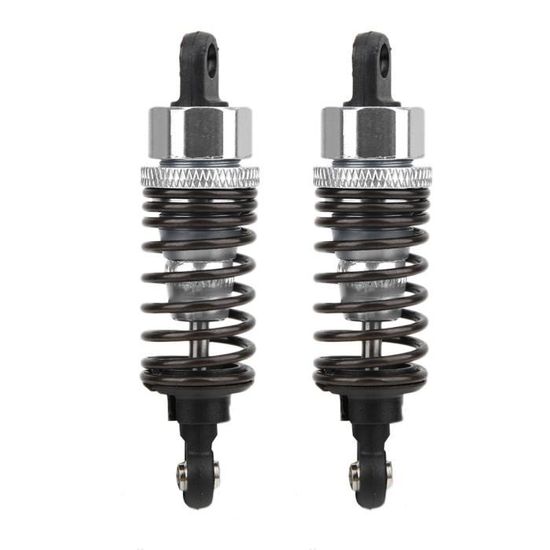 Amortisseur de Choc Durable, 1/8 RC Voiture en métal Pression d'huile réglable 2 pièces Amortisseur Avant et 2 pièces Amortisseur arrière avec Forte possibilité de réglage (Orange