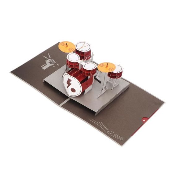 Carte Pop Up 3D Chanteuse - Carte Anniversaire Surprise 13x18 Cm, Cadeau Pour Amateurs De Musique