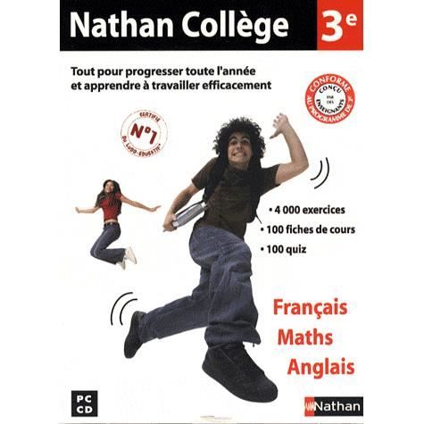 Nathan College 3E / Logiciel PC Cd-Rom. Tout pour
