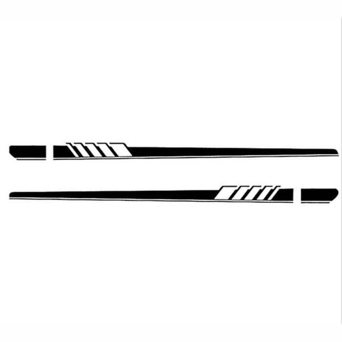 2X Stickers Autocollant latéral latéraux bas de caisse aile racing pour Mercedes Benz C Sports Racing Car-Noir