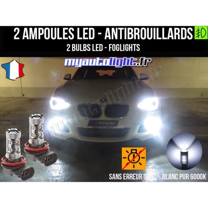 Ampoules Leds antibrouillards pour BMW SERIE 1 F20