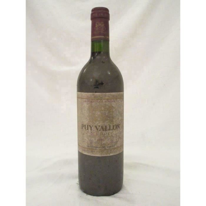 médoc puy vallon rouge 1990 - bordeaux france
