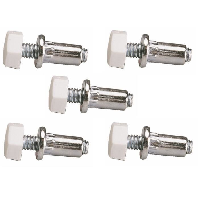 T-Block Kit de 4 vis dancrage au sol longueur 75 cm /Ø 35-17 inox t/ête hexagonale 46 mm avec point fixe M12 poign/ée en T et boussole pour linstallation.