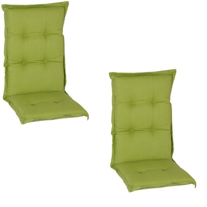 beo AU31 Nice HL de sau mauflageangenehmer Grand Confort Fauteuil à Dossier Haut Assise Env. 120 x 52 cm, épaisseur 7 cm, Vert