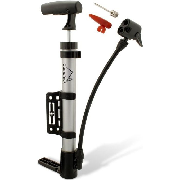 CampTeck Mini Pompe Velo Léger et Portable Pompe à Air Bicyclette Valves Schrader Presta