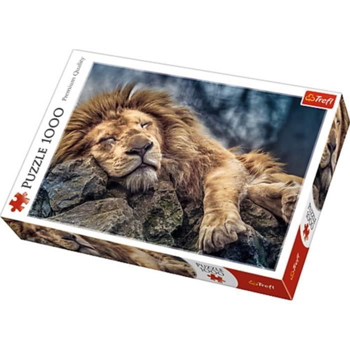 trefl 10447 -puzzle lion en sommeil (1000 pièces)