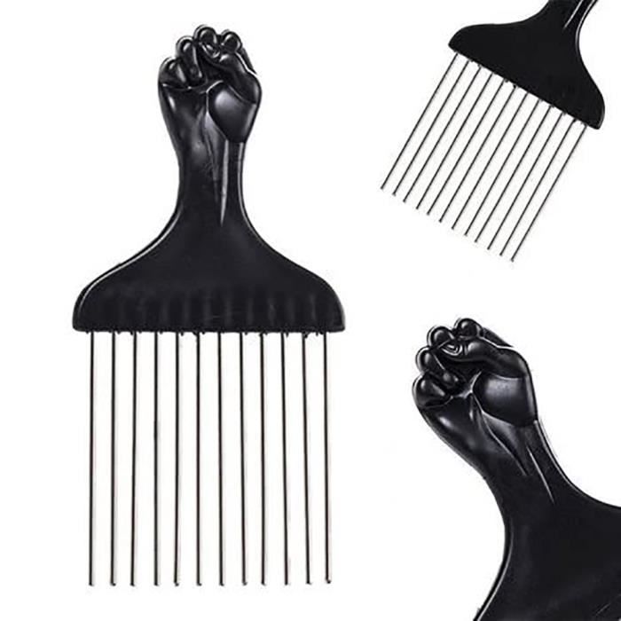 YOSOO Peigne à cheveux afro Peigne à cheveux Afro insérer les cheveux bouclés brosse fourche en plastique peigne de sélection