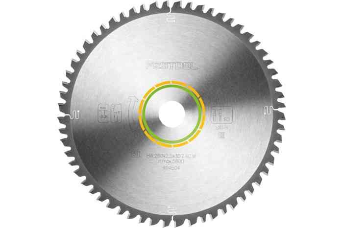 Lames de scie circulaire Wood Universal HW 260x30x2,5 mm - 60 dents - FESTOOL - 494604
