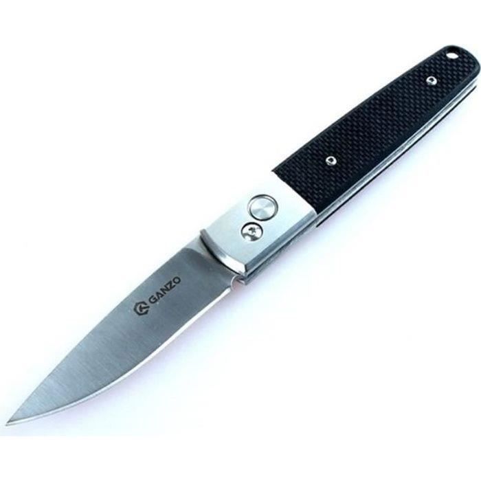 Ganzo couteau G7211-BK automatique noir cran d'arrêt EDC