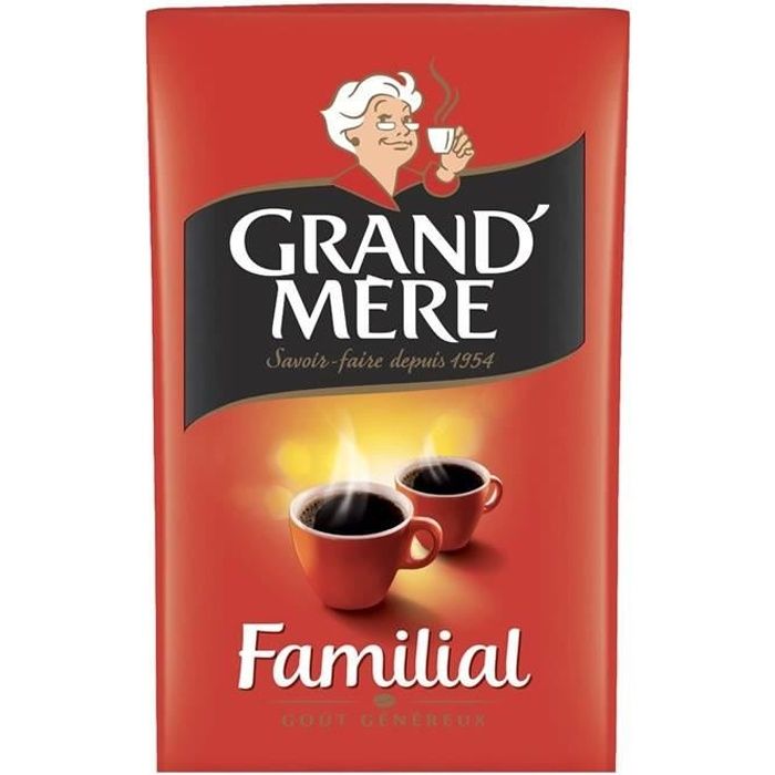 LOT DE 10 - GRAND MERE Familial - Café moulu - 250 g