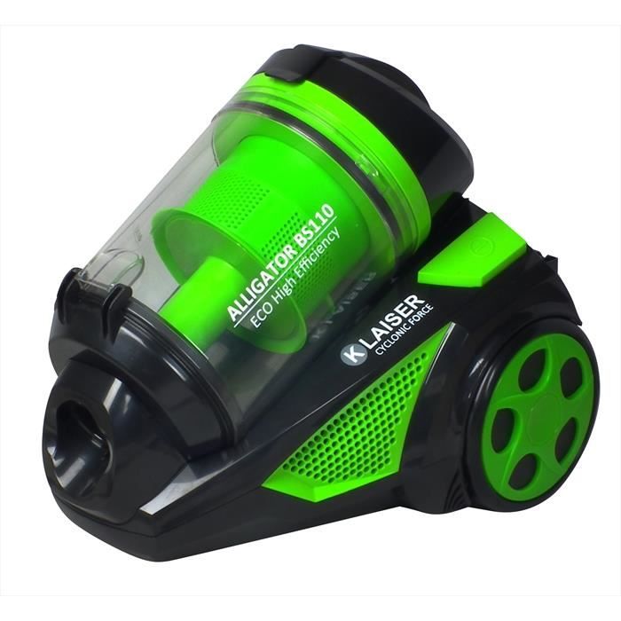 KLAISER - 1600W - Aspirateur Sans Sac Multi Cyclone Alligator Xtreme Force - Pure Air - Ultra Confort - Cordon Extra Long 7 Mètres