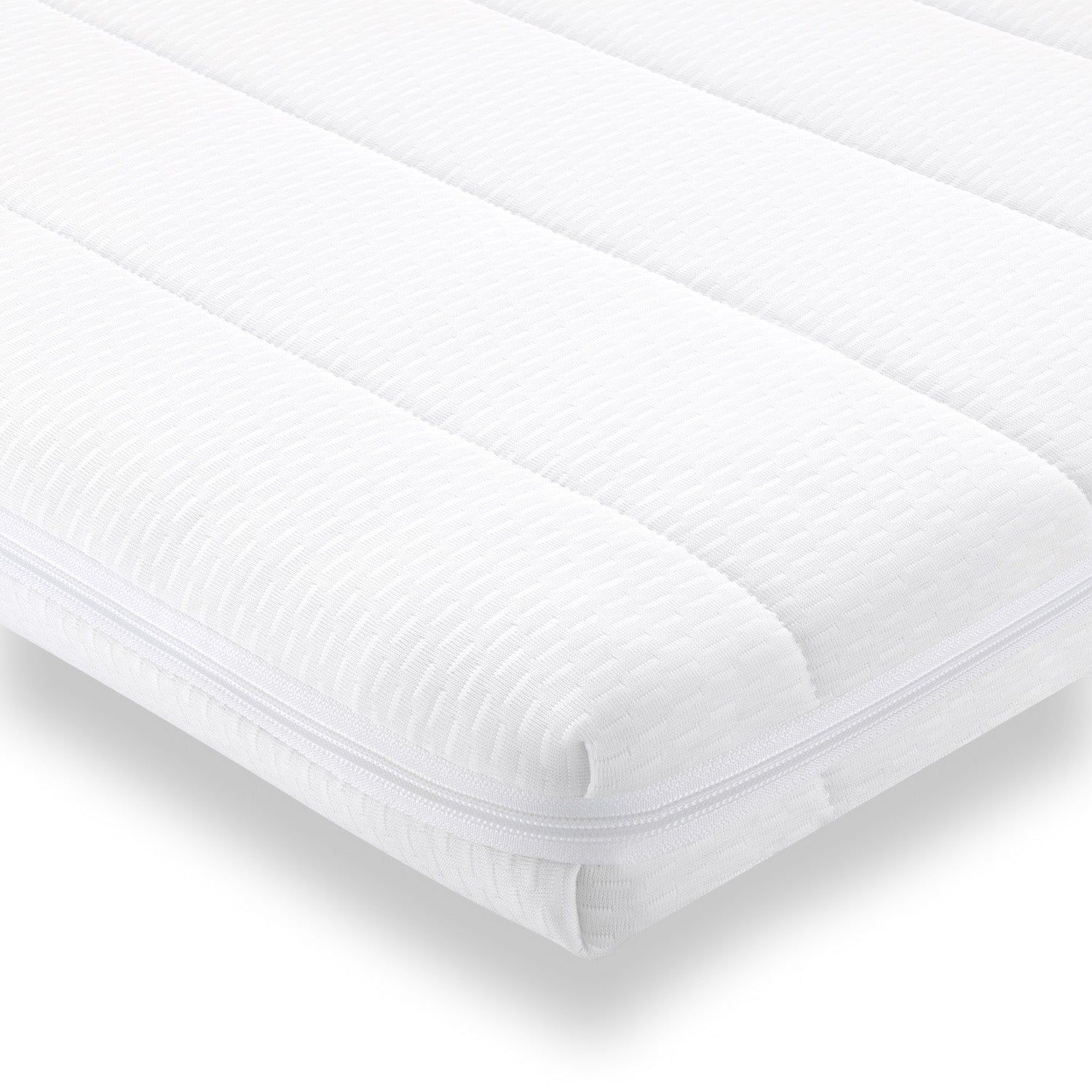 Surmatelas 140x200 cm mousse confort housse microfibre sur matelas ferme et moelleux pour un sommeil réparateur épaisseur 5 cm