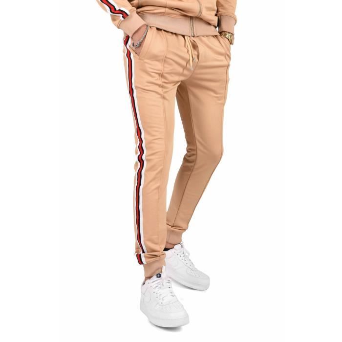 Bas de jogging bandes latérales Homme Project X Paris (XL - Gris clair)