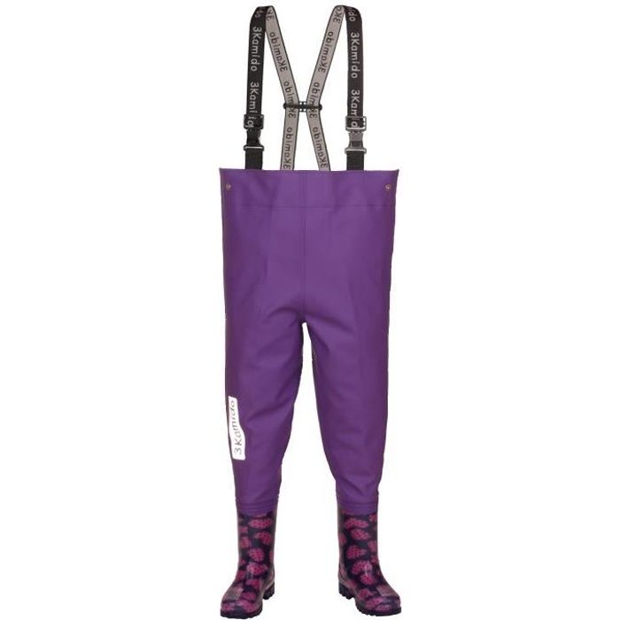 3Kamido Enfant Cuissardes de pêche Jeunesse 10 modèles, Taille Ajustable, Bretelles durables, Boucle Nexus, Waders, Bottes de pêche