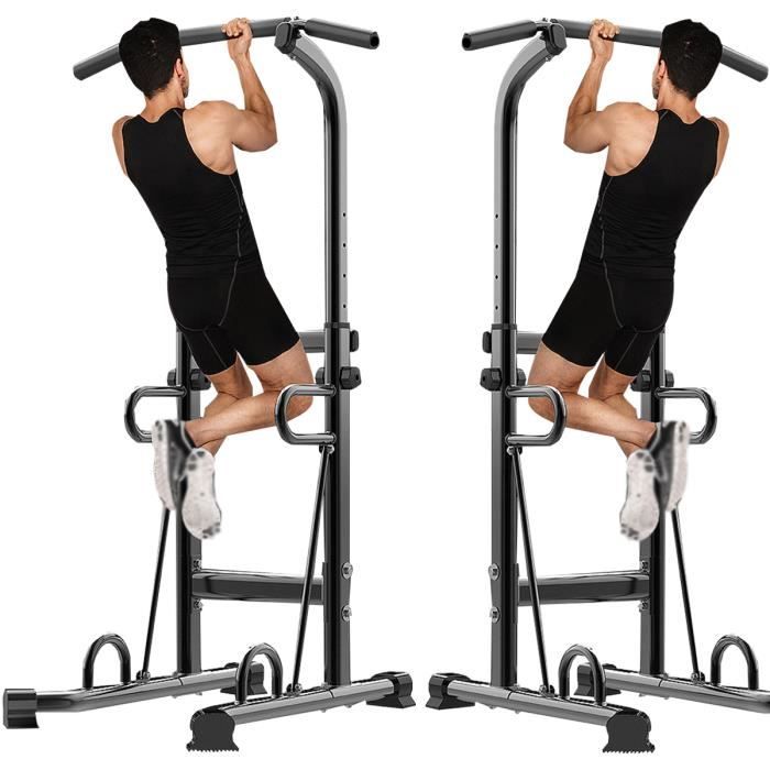 IVEENNIR Barre de traction ajustable Station musculation - Pull up bar noire