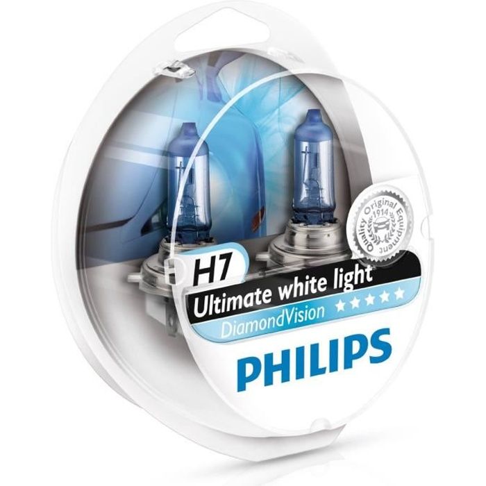 Philips Diamond Vision H7 Phares double pack