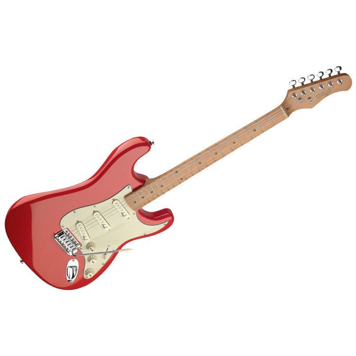 STAGG SES50M-FRD Guitare Electrique Vintage - Rouge