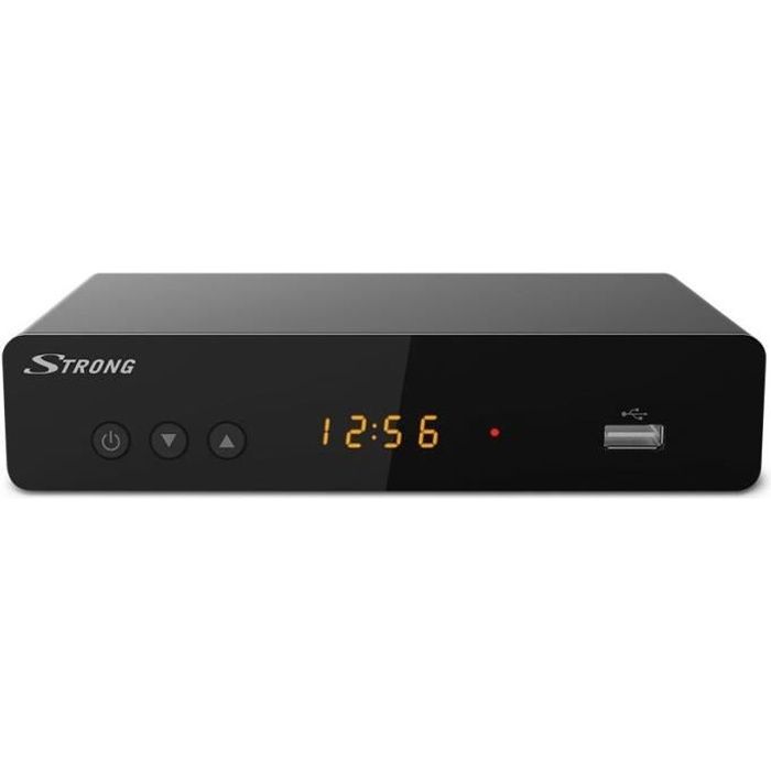 STRONG SRT8222 Décodeur double tuners TNT Full HD -DVB-T2 - Compatible HEVC265 - Récepteur/Tuner TV avec fonction enregistreur (HDMI