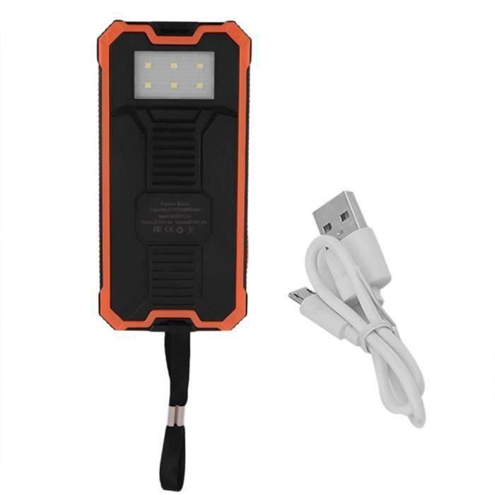 TD® Batterie externe appareil portable téléphone tablettes PC 10000 mAh anti choc anti poussière rechargement multiports USB