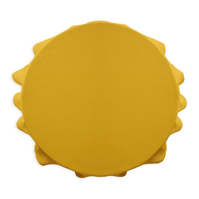 Nappe ronde polyester FAMILY 180cm Safran