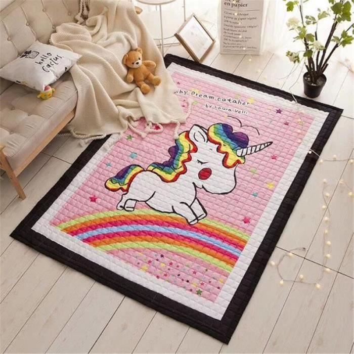 VL28472-Tapis de Jeu Bébé Grand Bébé Des gamins Rampant Tapis Rectangle Jouer Mats Animal Modèle Pour Vivant Chambre 195 x 145 cm