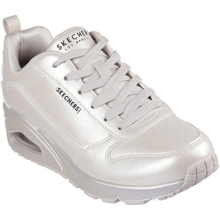 564 Baskets - Skechers - Uno Galactic Gal - Cuir métallisé - Semelle mémoire - Talon 38 cm